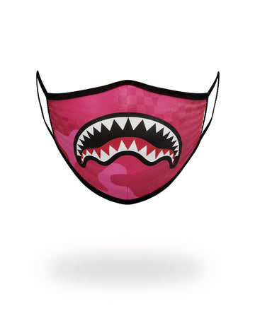 SPRAYGROUND® FASHION MASK PINK ANIME SHARK FORM-FITTING MASK