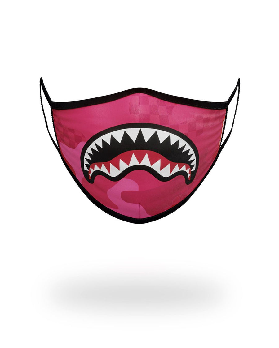 SPRAYGROUND® FASHION MASK PINK ANIME SHARK FORM-FITTING MASK
