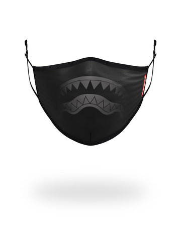 SPRAYGROUND® FASHION MASK ADULT MIDNIGHT SHARK FORM FITTING FACE MASK