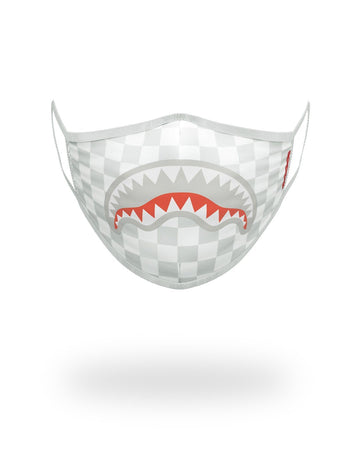 SPRAYGROUND® FASHION MASK SHARKS IN PARIS (WHITE) FORM-FITTING MASK