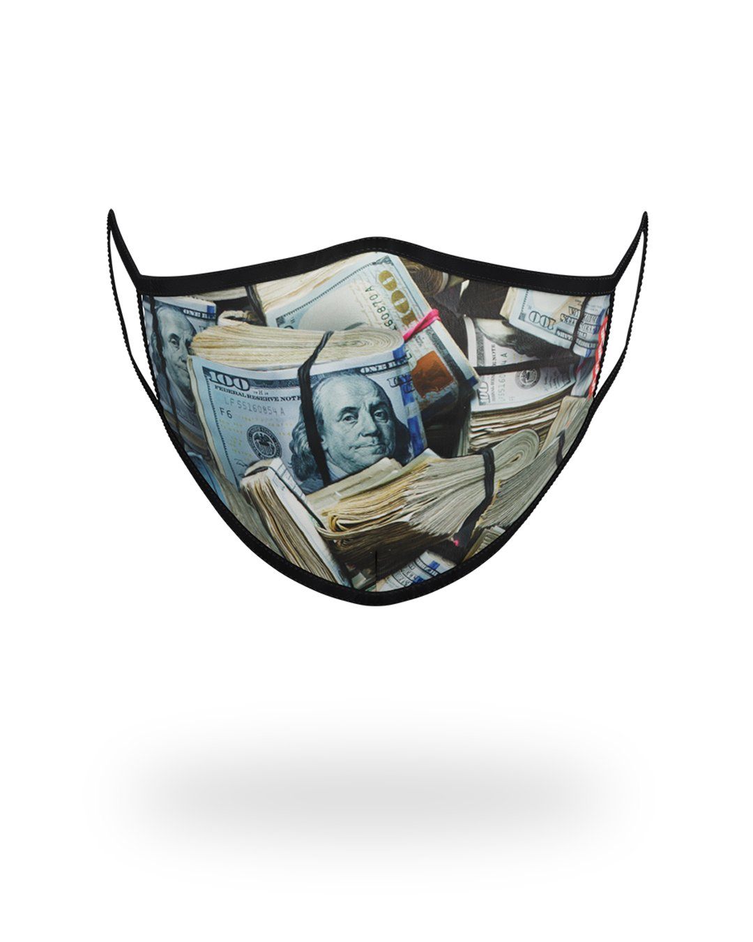 SPRAYGROUND® FASHION MASK MONEY WHERE UR MOUTH IS FORM-FITTING MASK