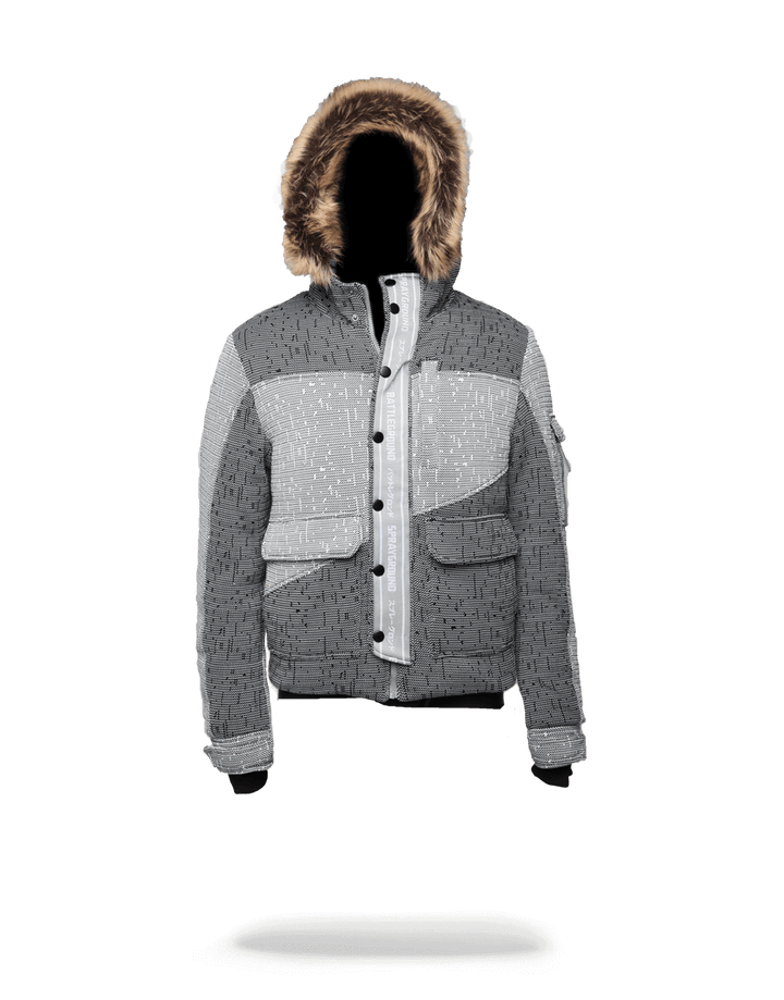SPRAYGROUND® OUTERWEAR JAPAN STRIPE KNIT CHOPPER JACKET