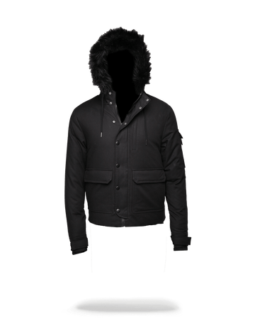 SPRAYGROUND® OUTERWEAR SOLID BLACK CHOPPER JACKET