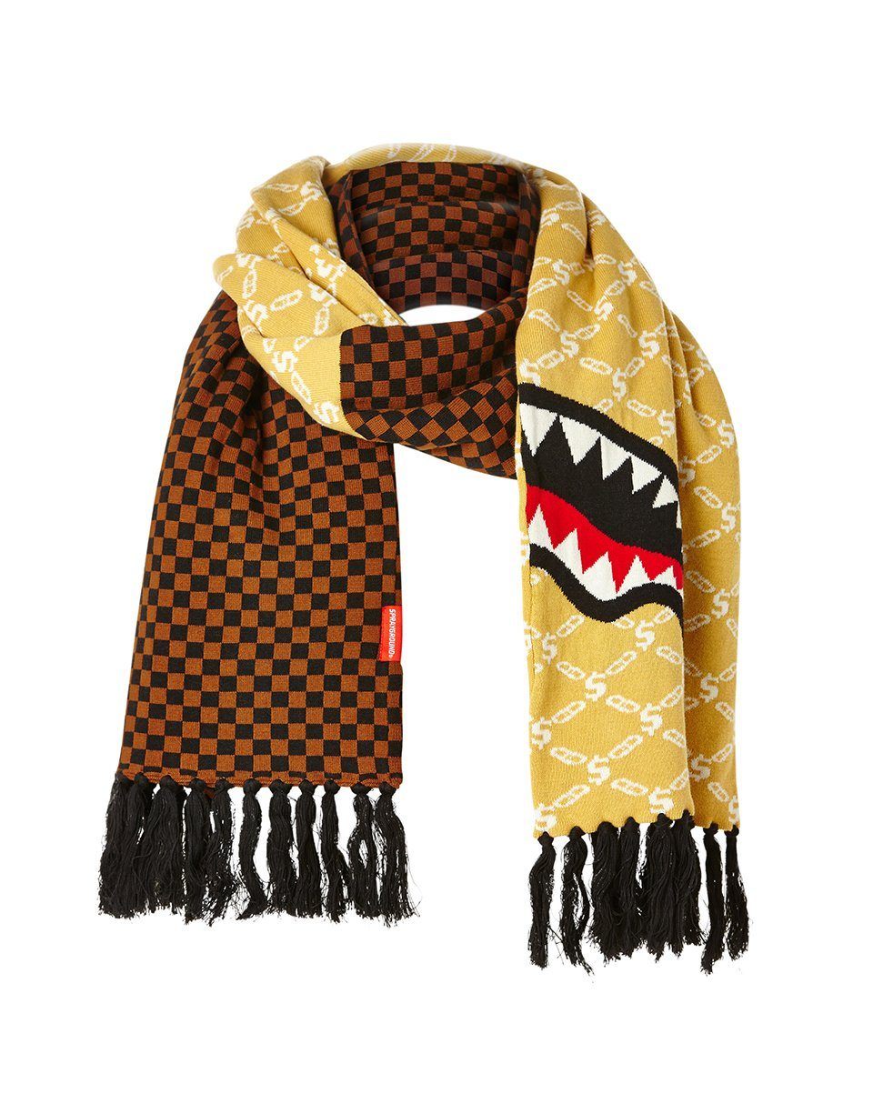 SPRAYGROUND® SKI MASK SPLIT CHECKERED SHARK SCARF