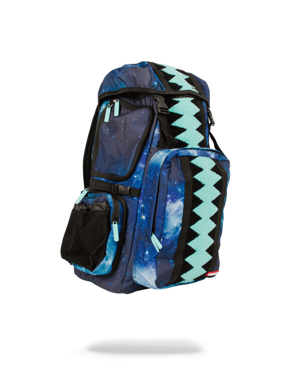 SPRAYGROUND® BACKPACK TIFF GALAXY VERTICAL SHARKMOUTH TOP GEAR