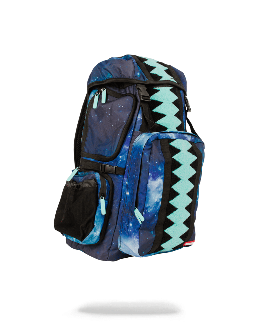 SPRAYGROUND® BACKPACK TIFF GALAXY VERTICAL SHARKMOUTH TOP GEAR