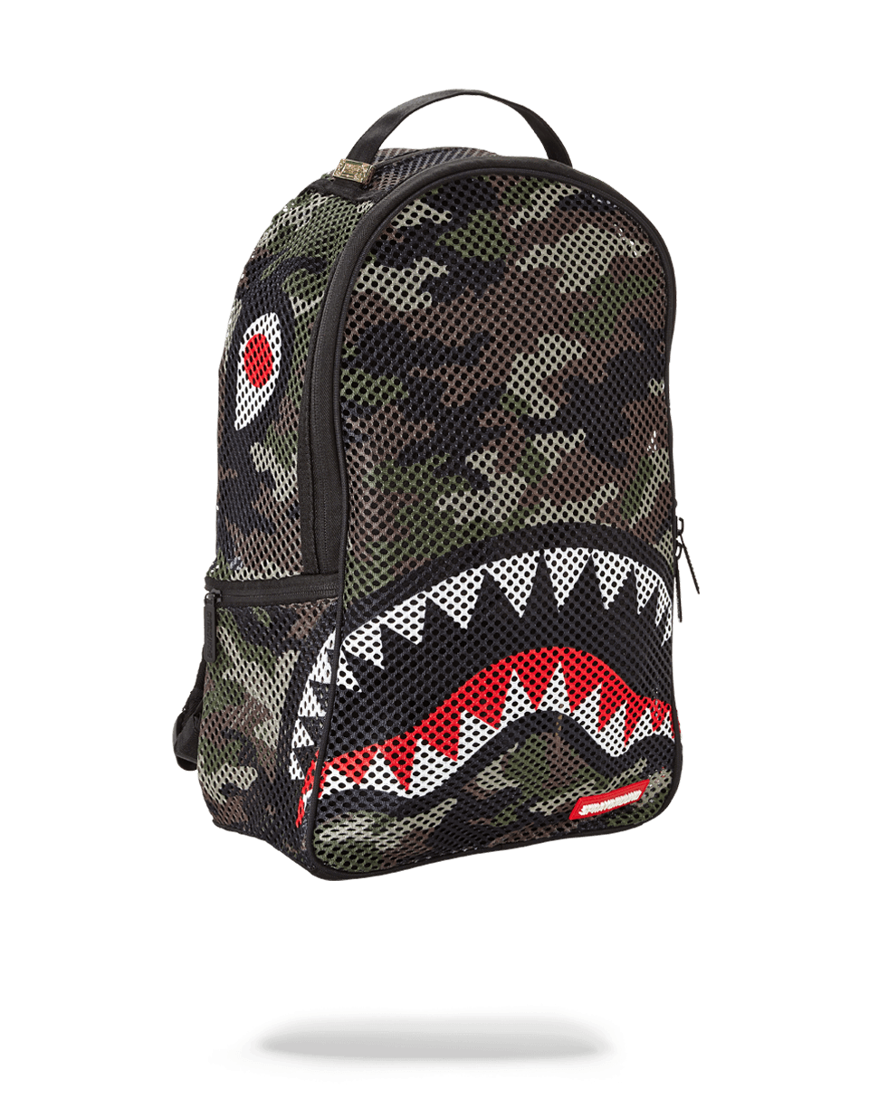 SPRAYGROUND® BACKPACK CAMO MESH SHARK