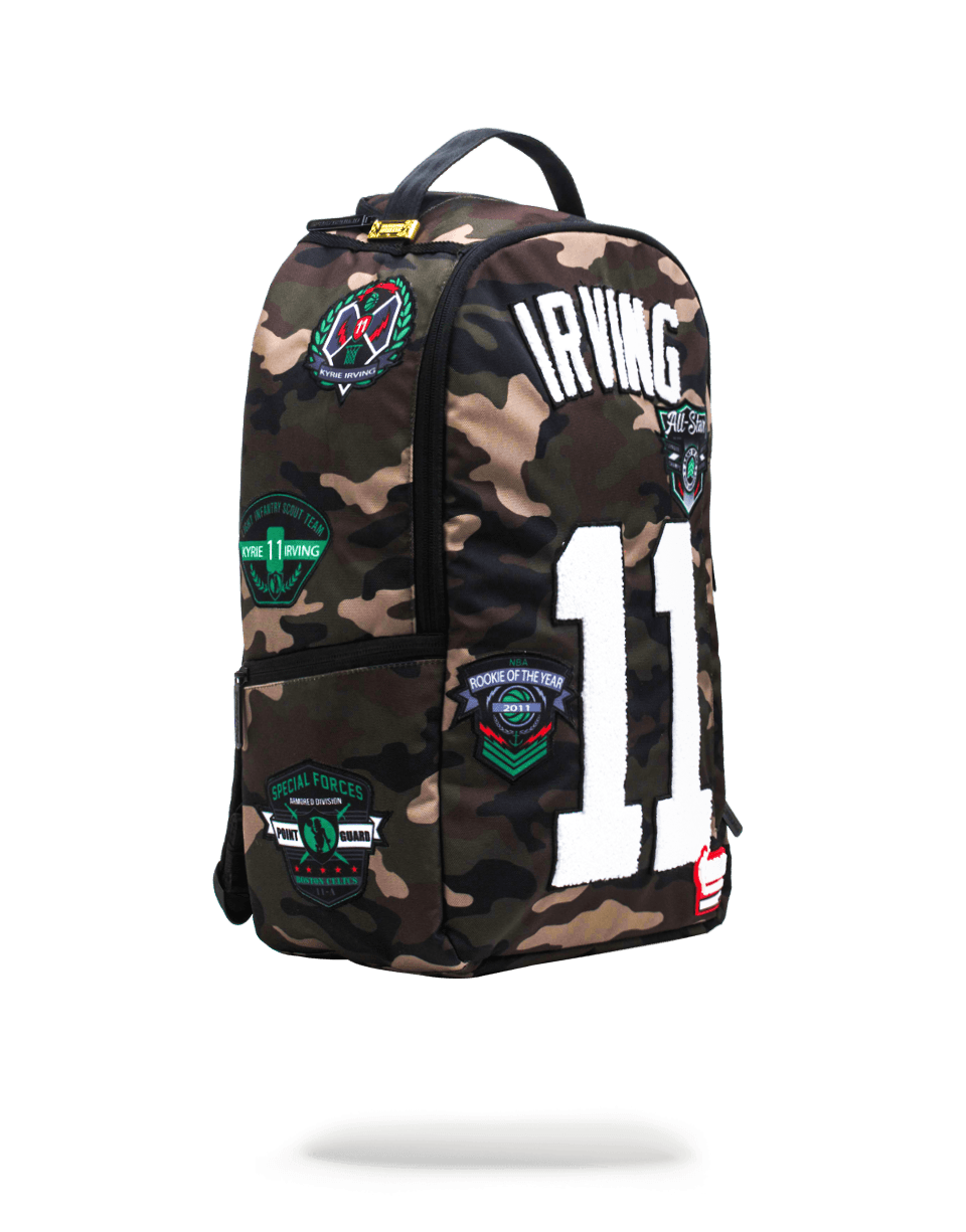 SPRAYGROUND® BACKPACK NBALAB KYRIE IRVING CAMO PATCHES