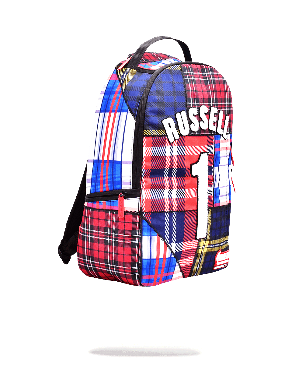 SPRAYGROUND® BACKPACK NBALAB D'ANGELO RUSSELL: PLAID JERSEY