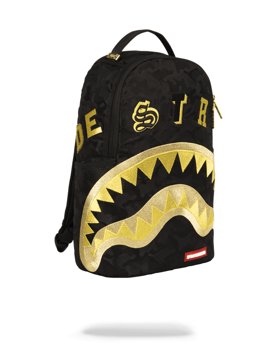 SPRAYGROUND® BACKPACK DESTROY SHARK (GOLD CAMO)