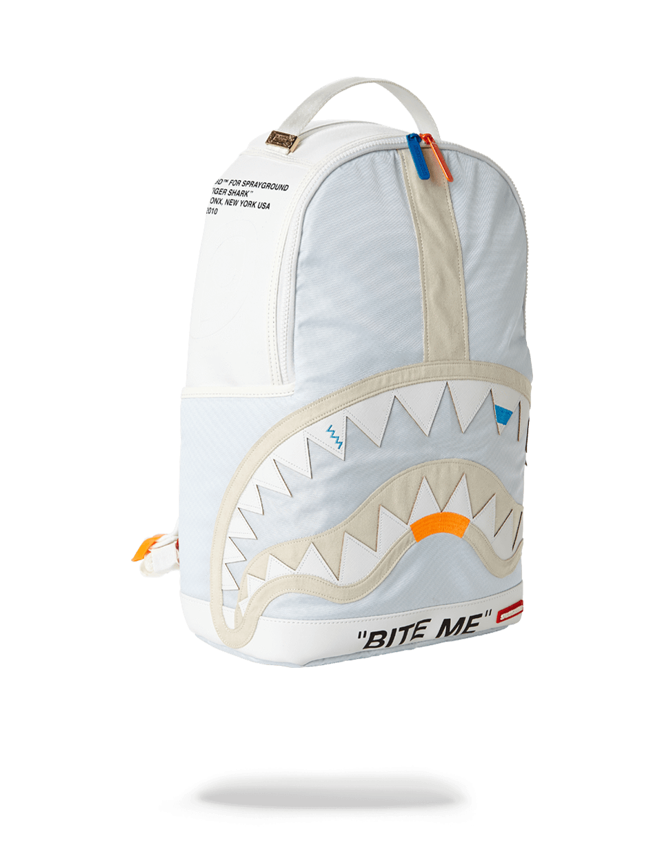 White cheap sprayground backpack