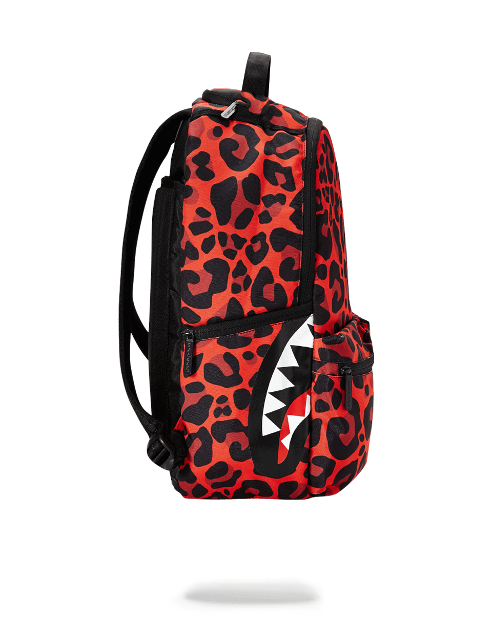 SPRAYGROUND® BACKPACK RED LEOPARD DOUBLE CARGO