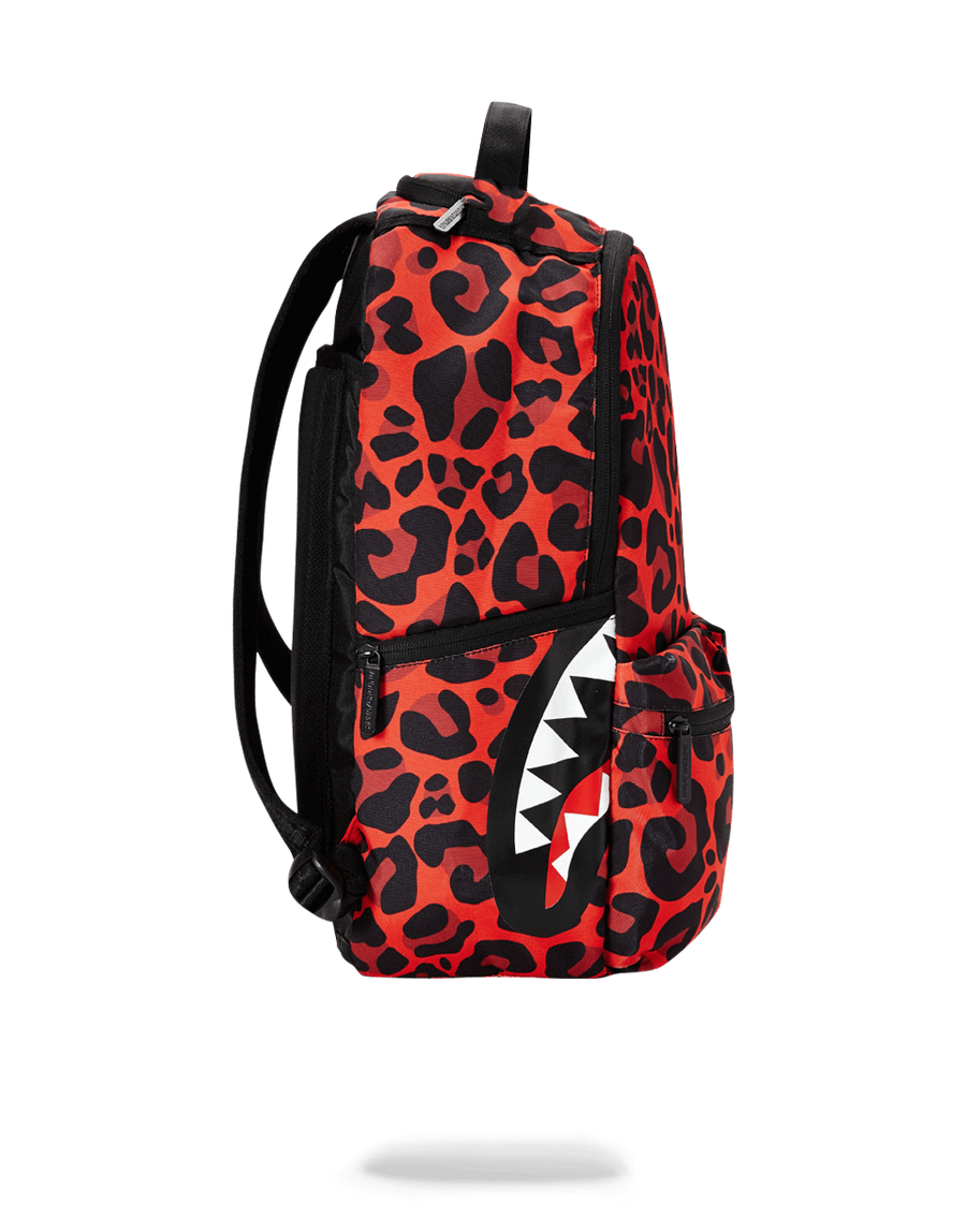 SPRAYGROUND® BACKPACK RED LEOPARD DOUBLE CARGO