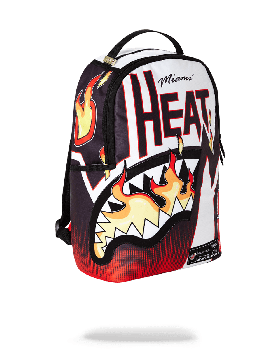 SPRAYGROUND® BACKPACK NBA LAB MIAMI HEAT FLAME SHARK