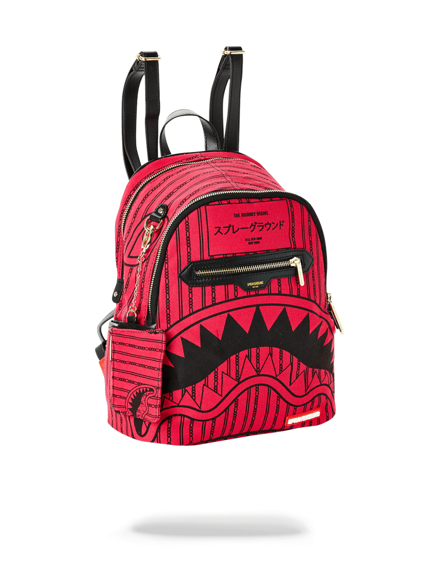 SPRAYGROUND® WOMENS BACKPACK PINK REVERSE SHARKS IN PARIS SAVAGE