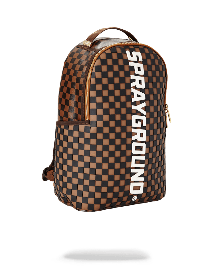 SPRAYGROUND® BACKPACK 3D MOLDED RUBBER CHECKERED LOGO