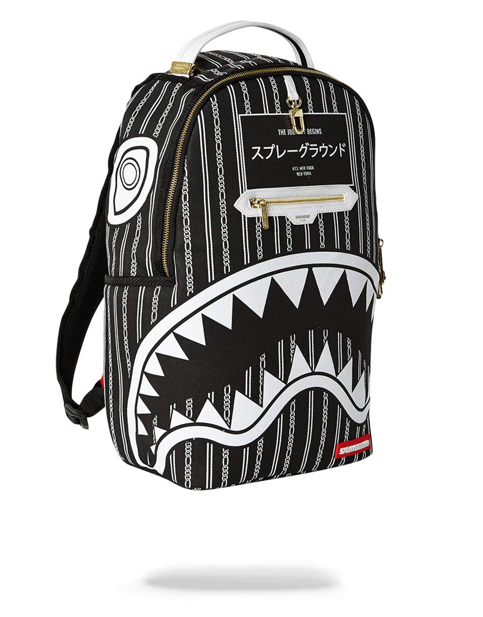SPRAYGROUND® BACKPACK REVERSE SHARKS IN PARIS (BLACK)