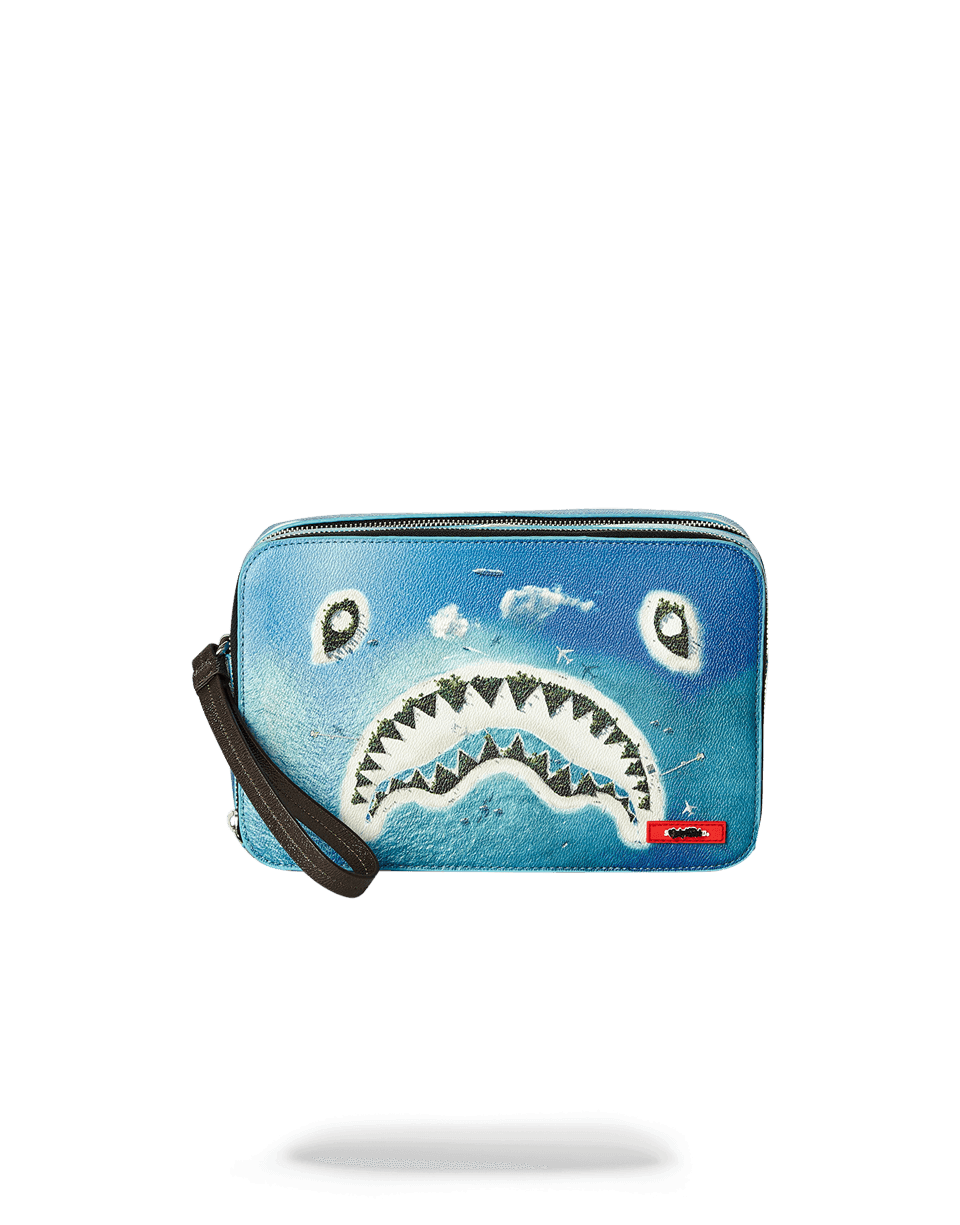 SPRAYGROUND® TOILETRY SHARK ISLAND TOILETRY AKA MONEY BAG