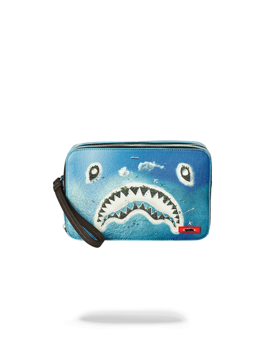 SPRAYGROUND® TOILETRY SHARK ISLAND TOILETRY AKA MONEY BAG