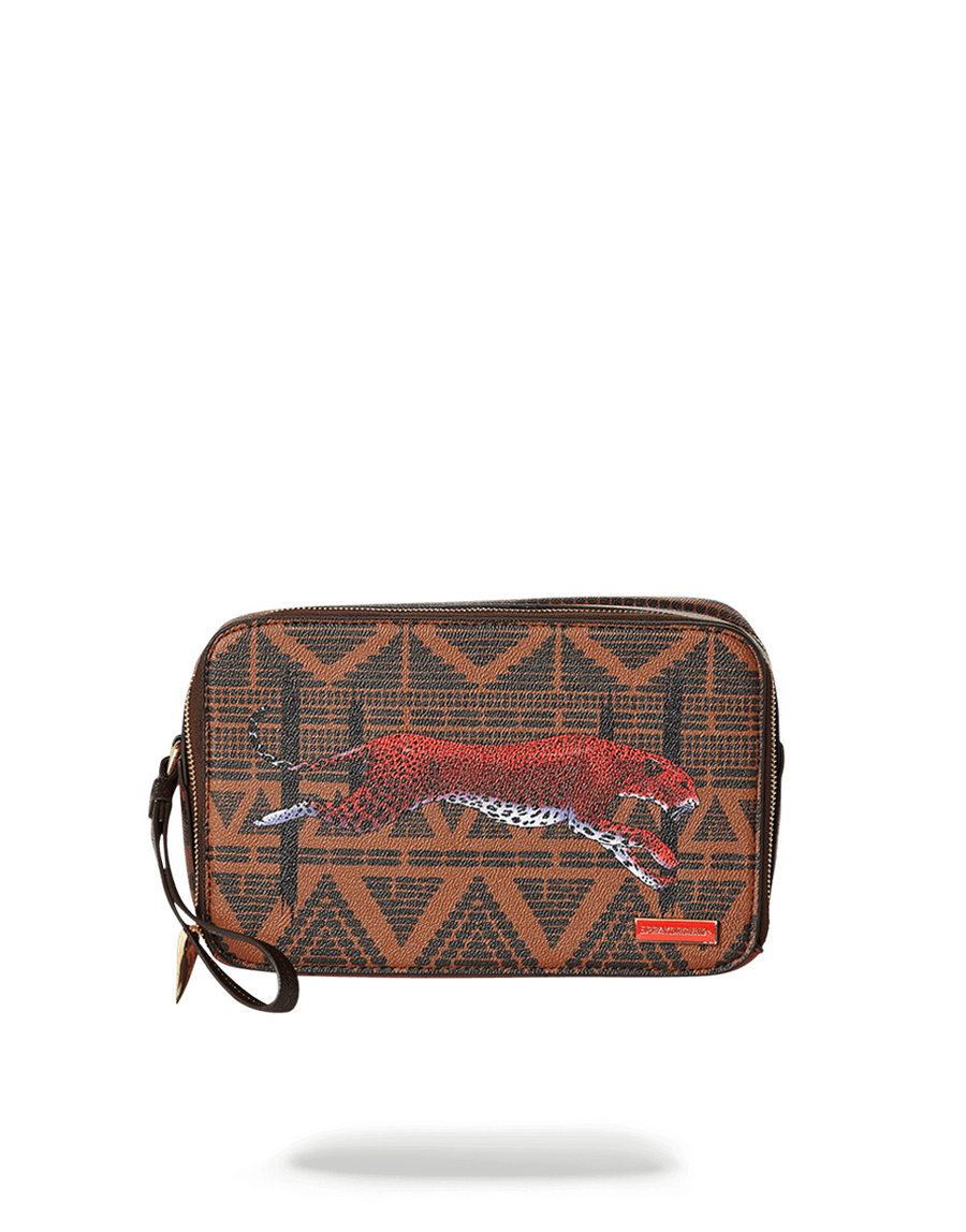 SPRAYGROUND® TOILETRY LEOPARDS IN PARIS TOILETRY AKA MONEY BAG