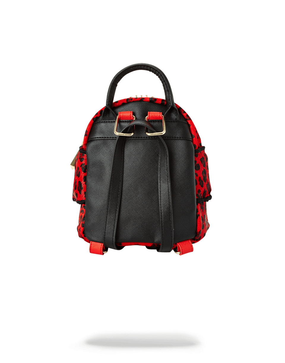 SPRAYGROUND® WOMENS BACKPACK RED LEOPARD ANGEL (PONY HAIR)