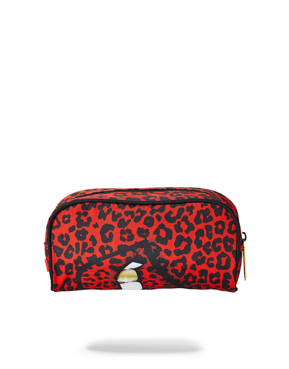 SPRAYGROUND® PENCIL CASE RED LEOPARD LIPS PENCIL CASE