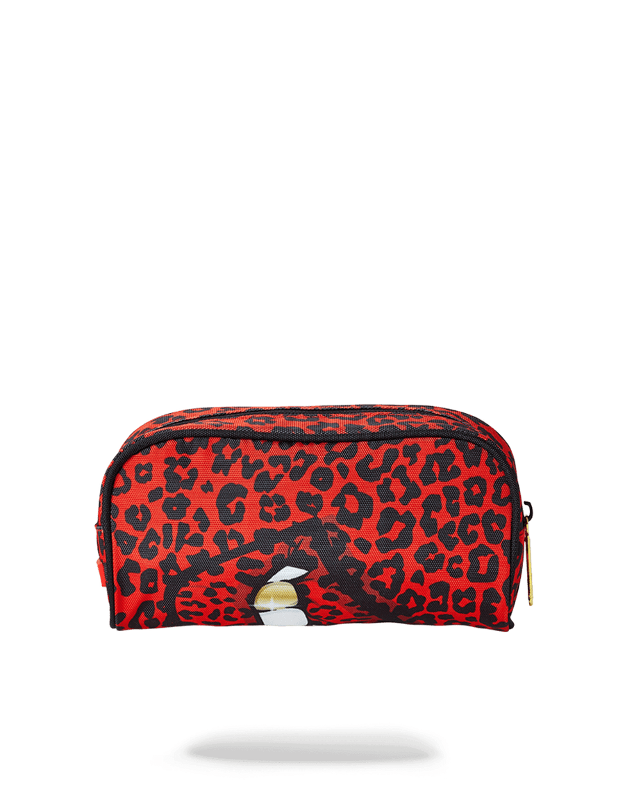 SPRAYGROUND® PENCIL CASE RED LEOPARD LIPS PENCIL CASE