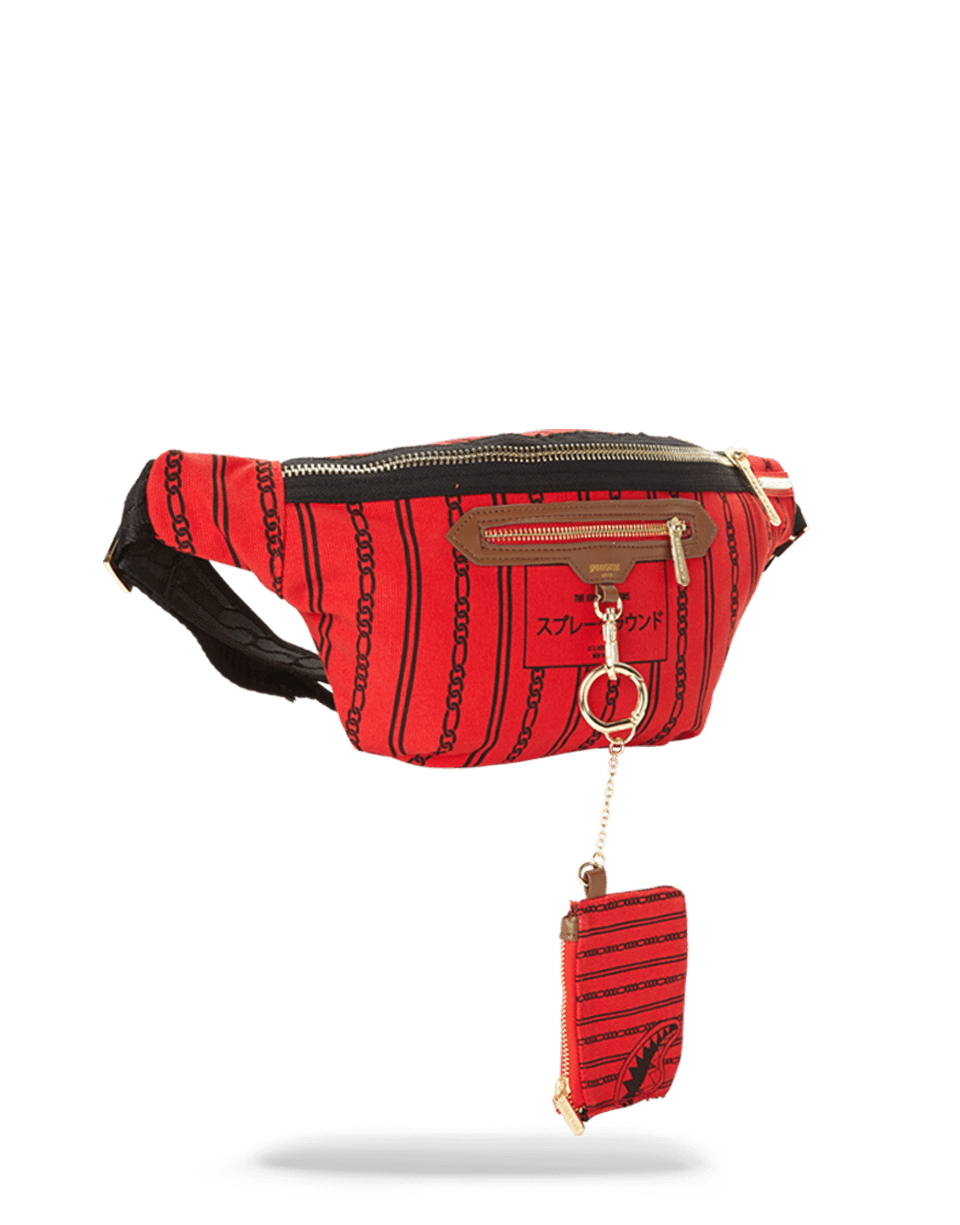 SPRAYGROUND® CROSS BODY REVERSE SHARKS IN PARIS CROSSBODY (RED)