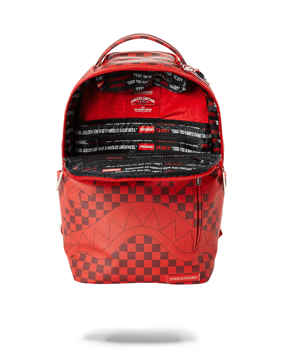 Sprayground Special Ops Checkered Shark Backpack Black Type-613 Books Bag  School