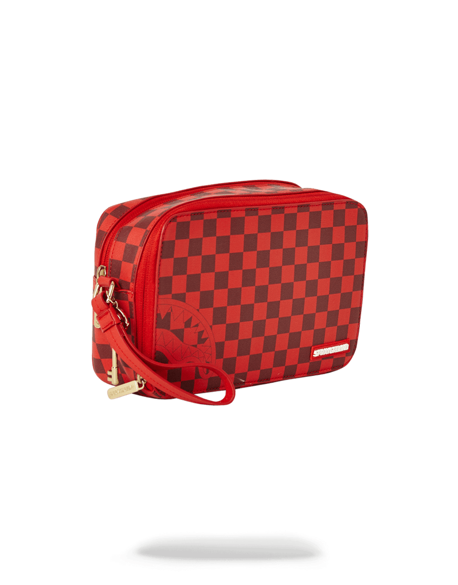 SPRAYGROUND® TOILETRY SHARKS IN PARIS RED TOILETRY AKA MONEY BAGS