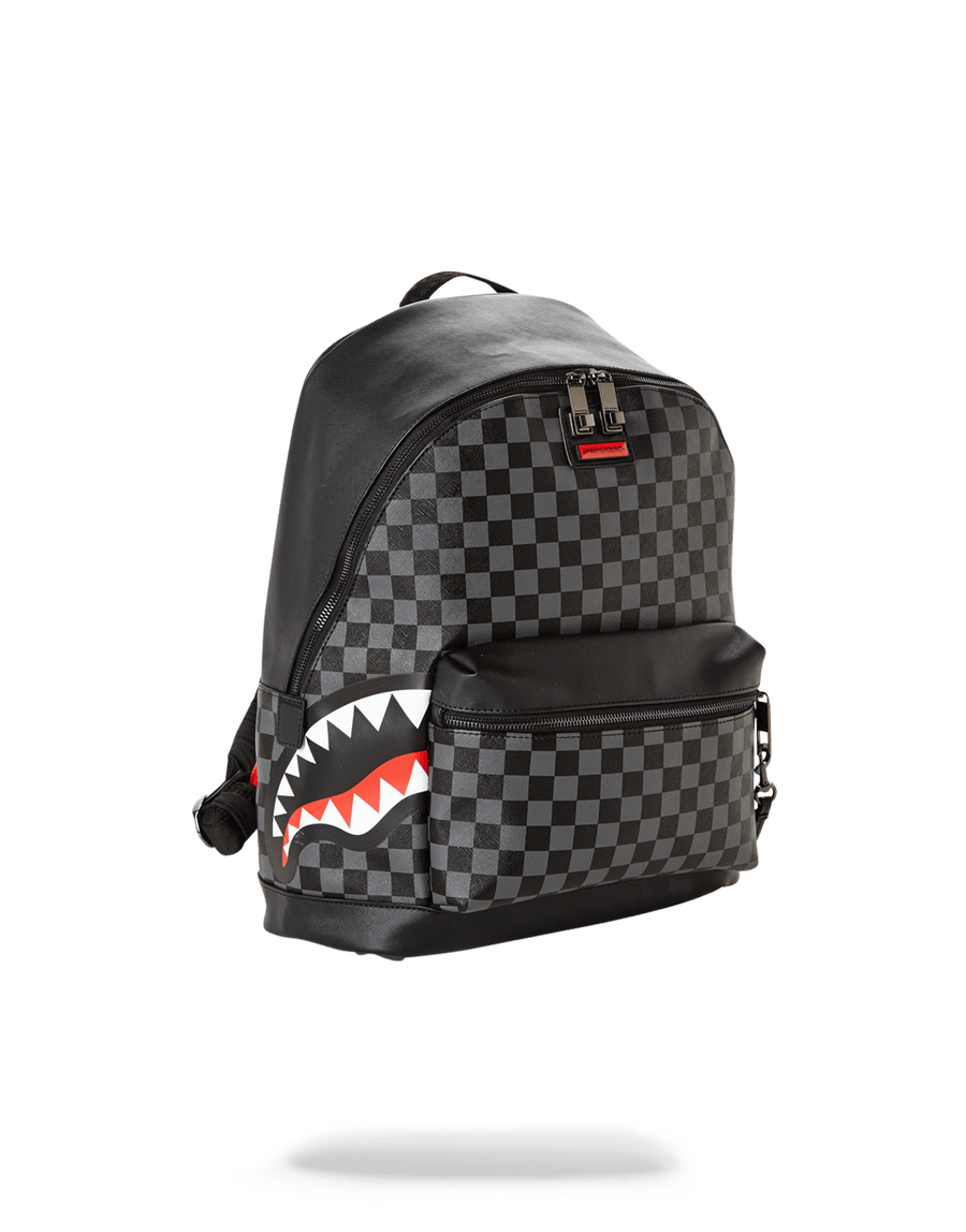 SPRAYGROUND® BACKPACK SHARKS IN PARIS (BLACK CHECKERED EDITION)