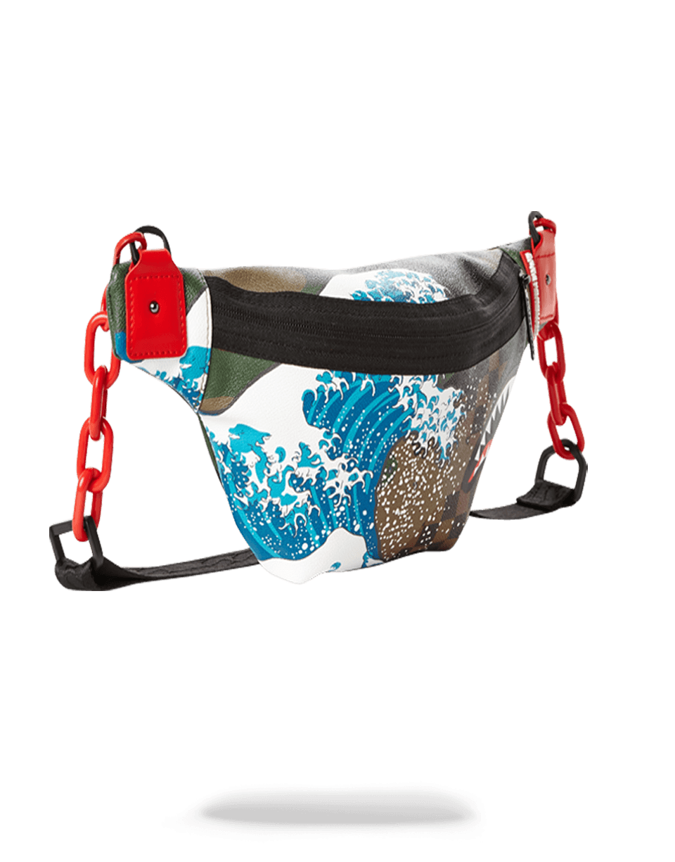 SPRAYGROUND® CROSS BODY CAMOKAWA WAVE SHARK CROSSBODY