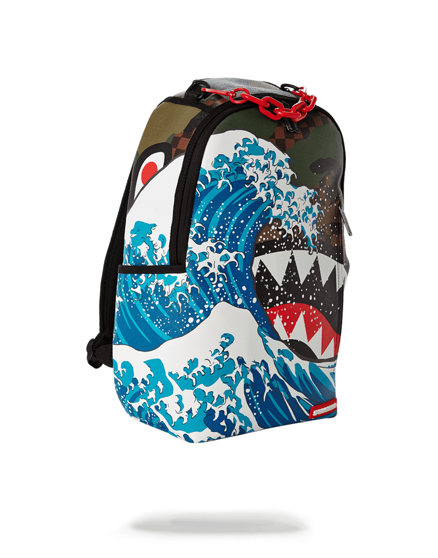 SPRAYGROUND® BACKPACK CAMOKAWA WAVE SHARK
