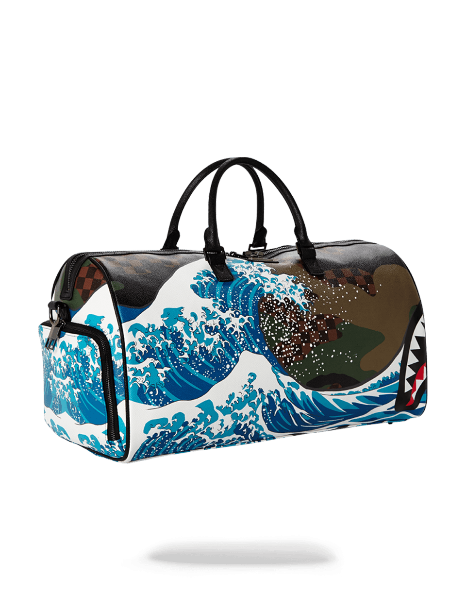 SPRAYGROUND® DUFFLE CAMOKAWA WAVE SHARK DUFFLE