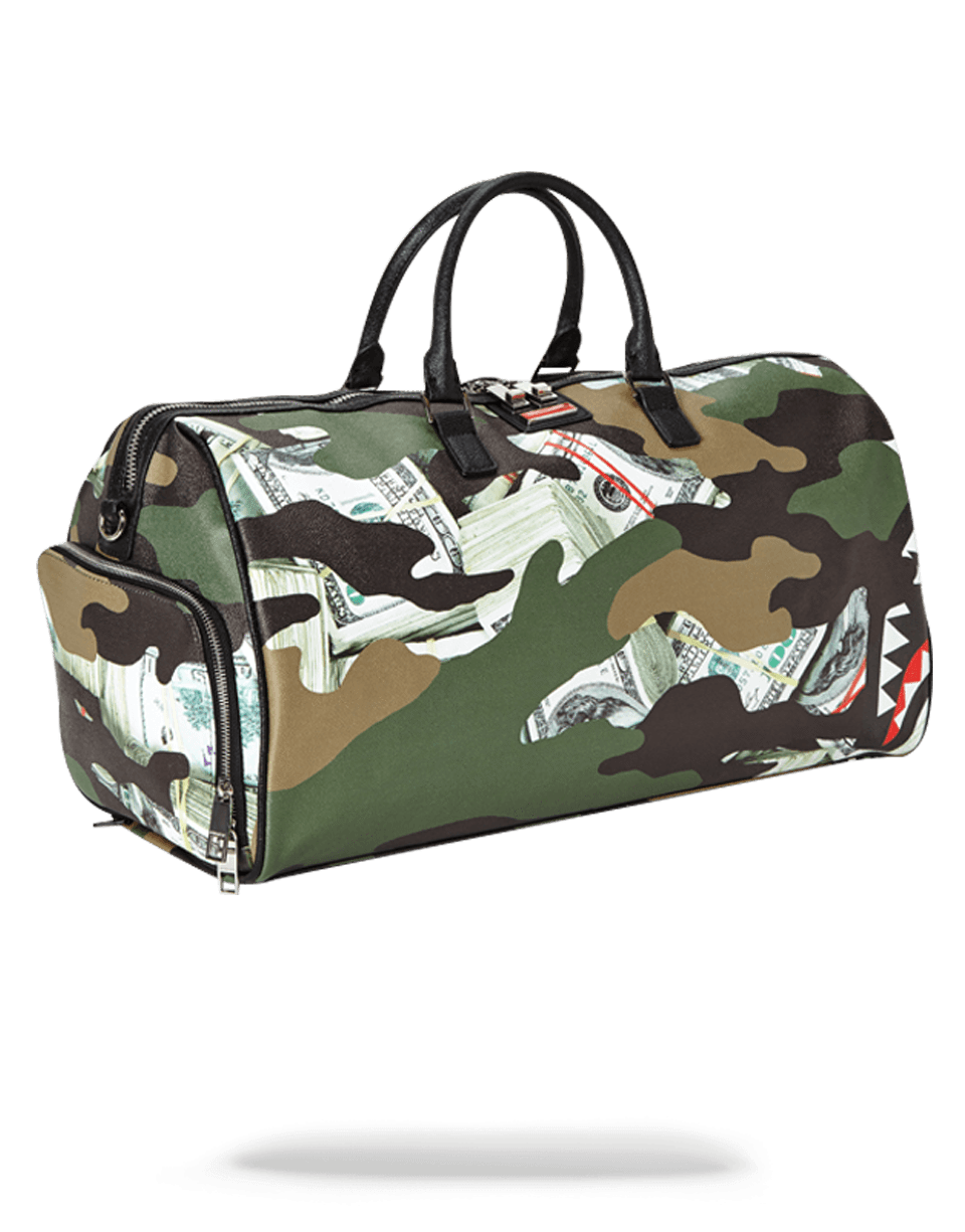 SPRAYGROUND® DUFFLE CAMO MONEY SHARK DUFFLE