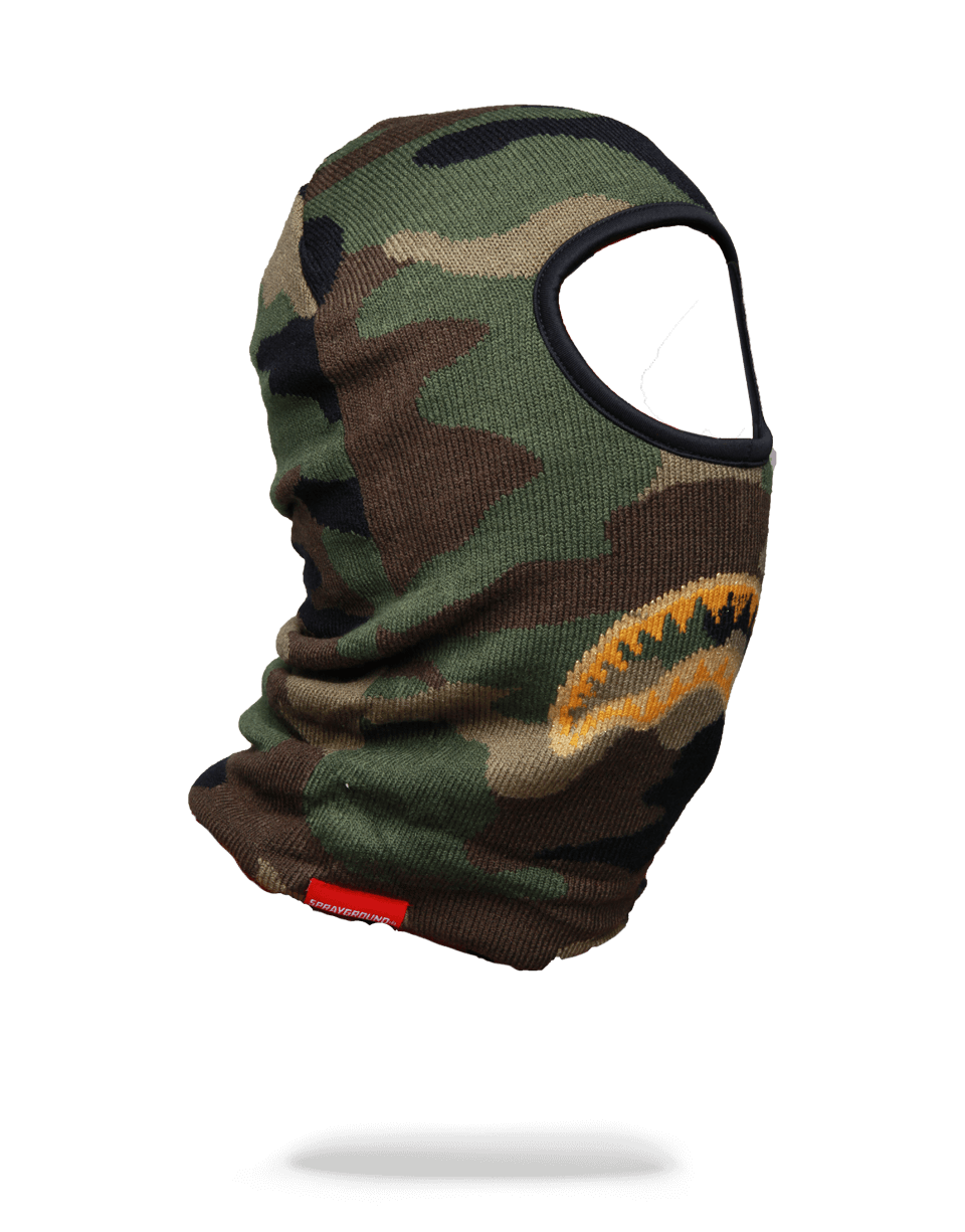 SPRAYGROUND® SKI MASK GOLD KNIT SHARK MOUTH SKI MASK