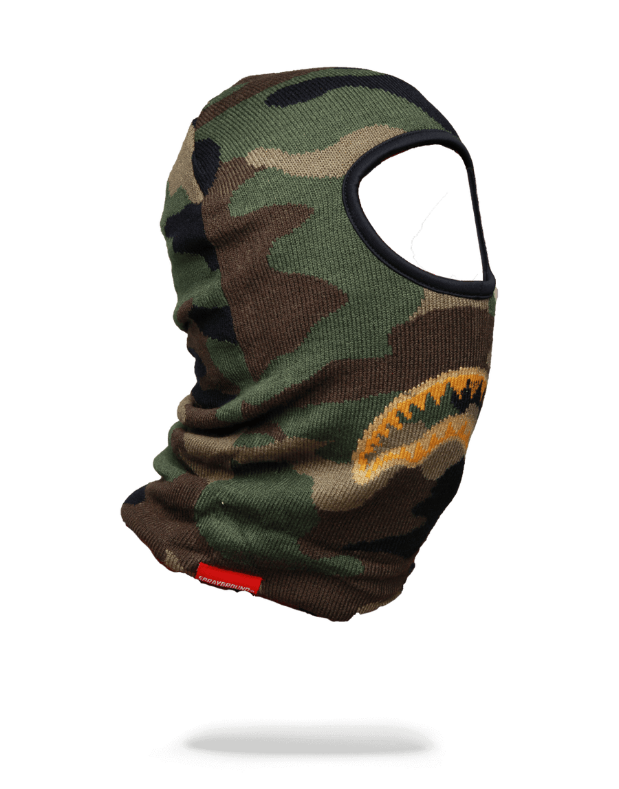 SPRAYGROUND® SKI MASK GOLD KNIT SHARK MOUTH SKI MASK