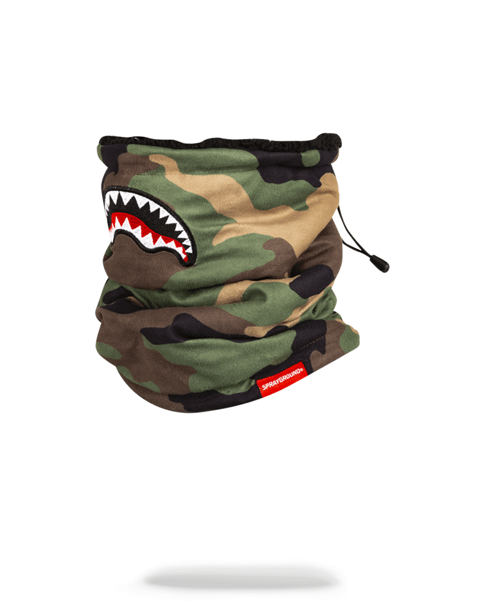 SPRAYGROUND® SKI MASK CAMO SHARK NECK WARMER