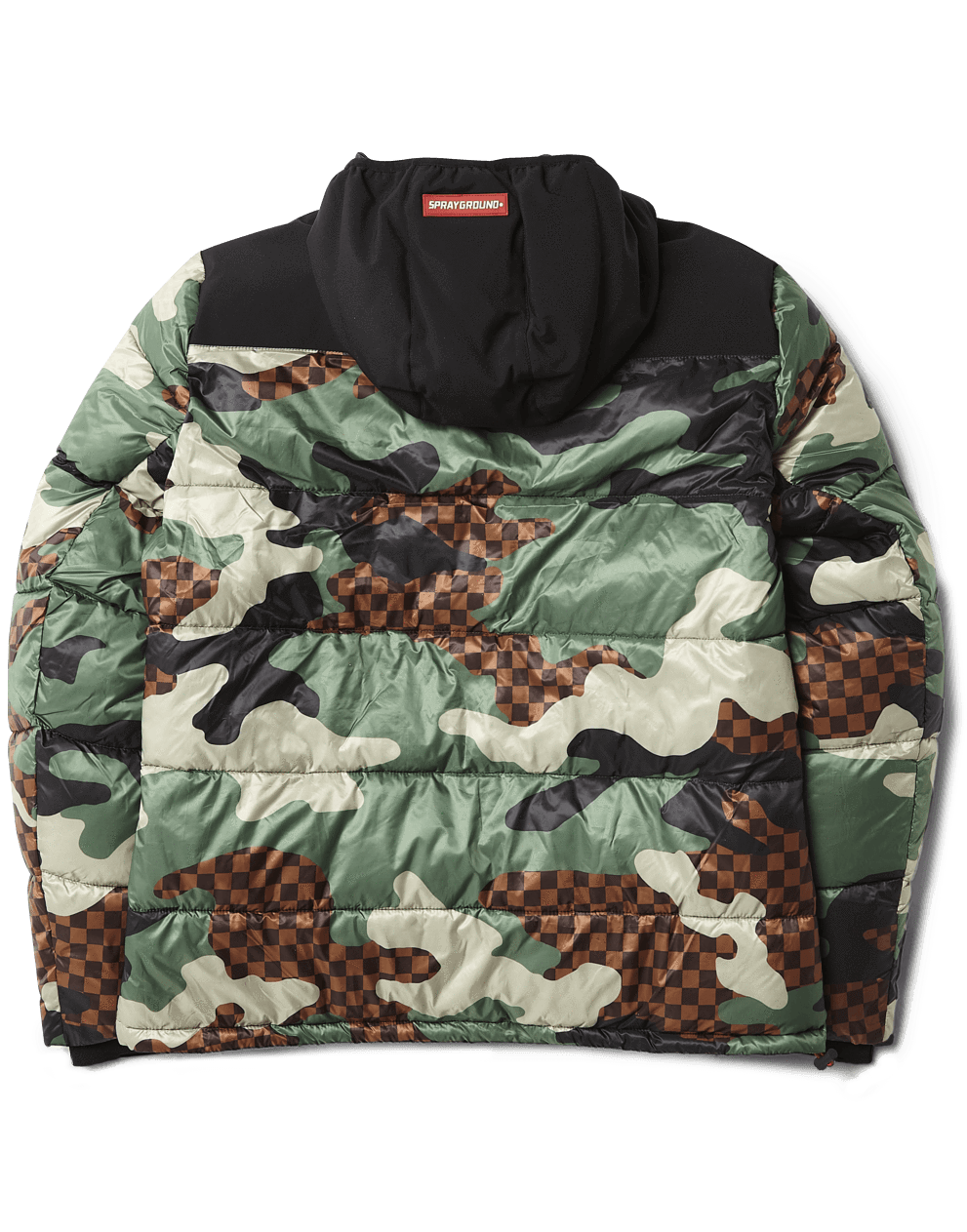 SPRAYGROUND® OUTERWEAR CAMO CHECKERED PUFFER
