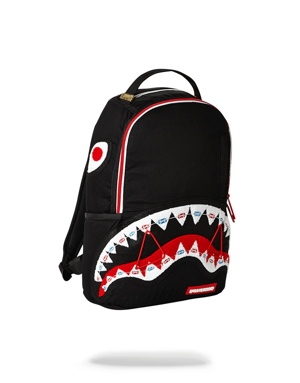 SPRAYGROUND® MINI BRACES SHARK (BLACK)