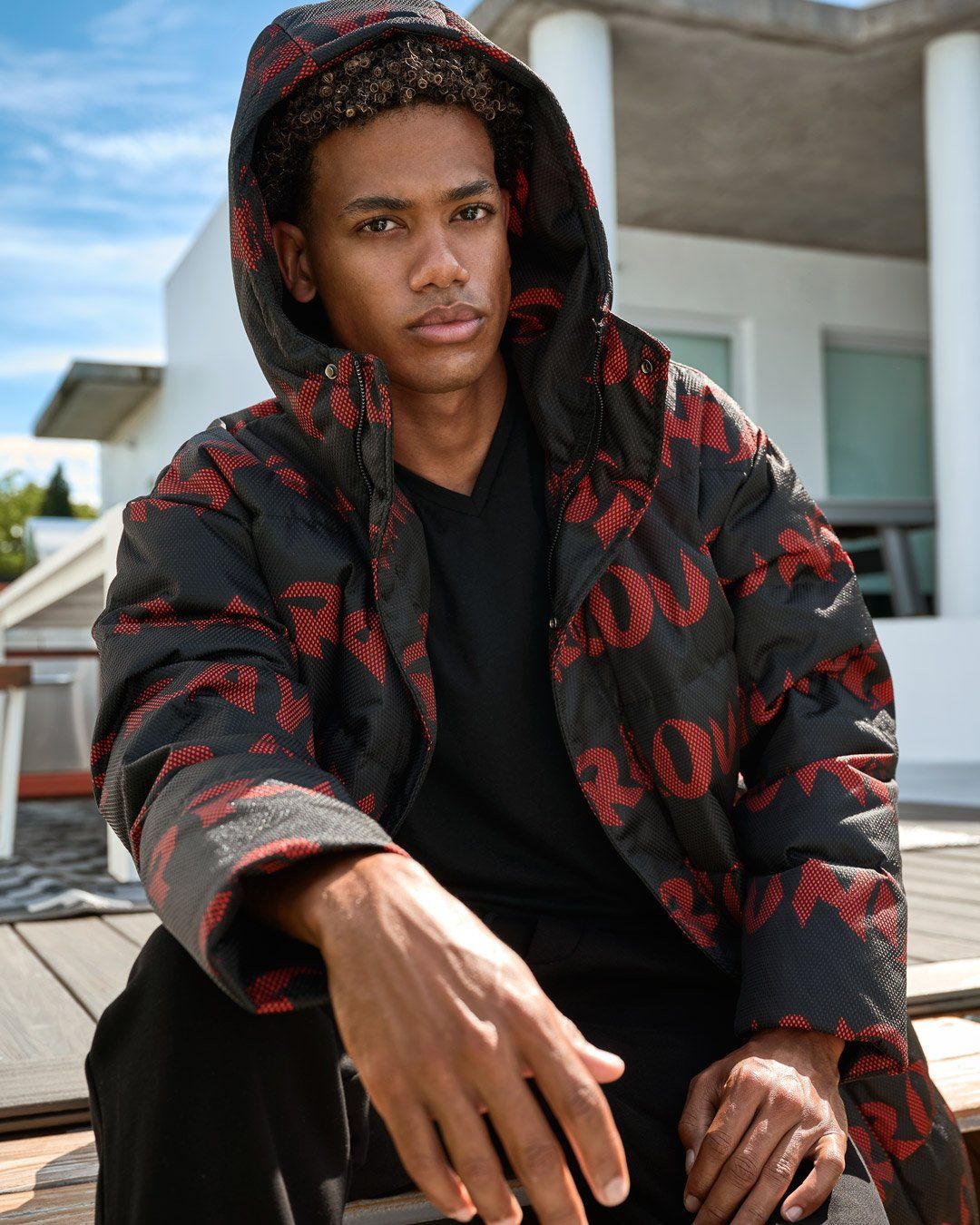 SPRAYGROUND® APPAREL SG GRAFFITI PUFFER JACKET BLACK