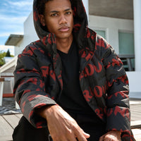 SPRAYGROUND® APPAREL SG GRAFFITI PUFFER JACKET BLACK