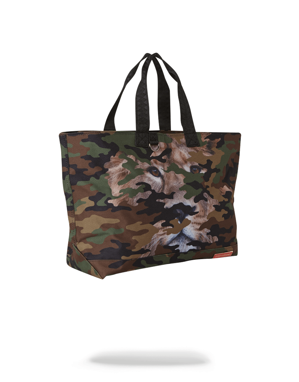 SPRAYGROUND® TOTE LION CAMO TOTE BAG