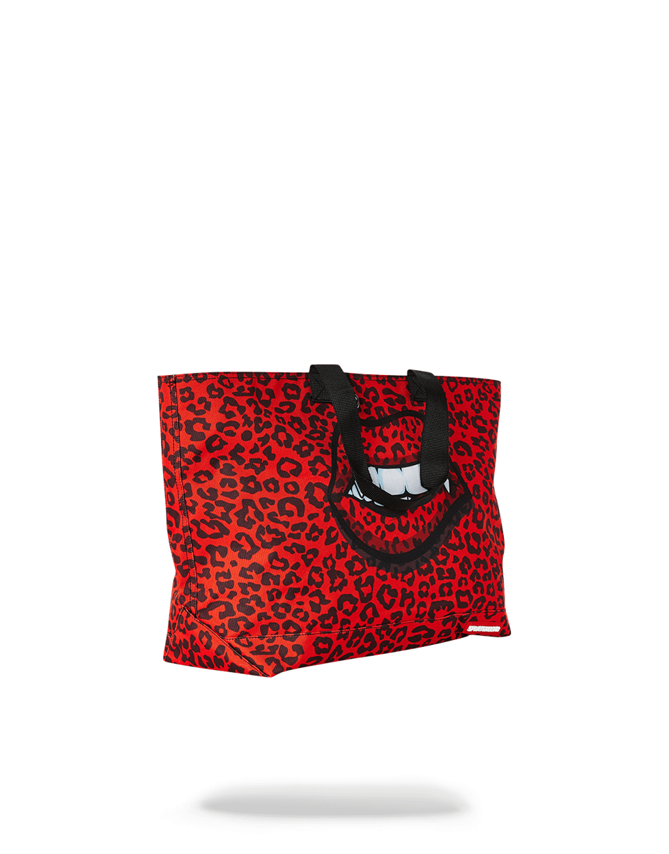SPRAYGROUND® TOTE RED LEOPARD LIPS TOTE