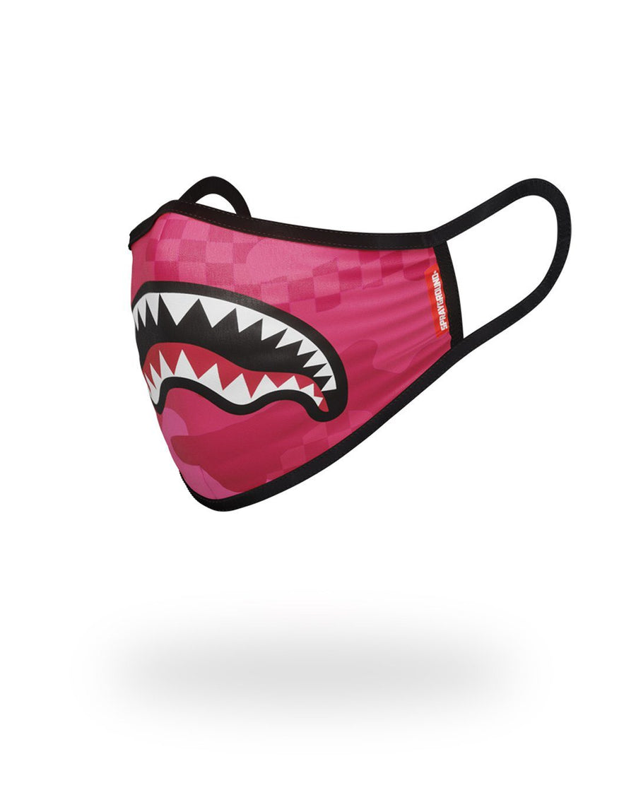SPRAYGROUND® FASHION MASK PINK ANIME SHARK FORM-FITTING MASK