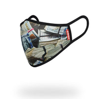 SPRAYGROUND® FASHION MASK MONEY WHERE UR MOUTH IS FORM-FITTING MASK