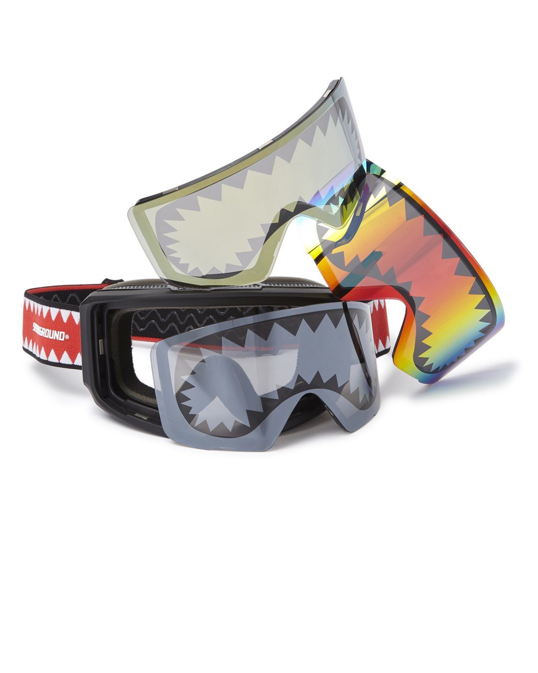 SPRAYGROUND® APPAREL SPRAYGROUND SHARK GOGGLES WITH 3 INTERCHANGEABLE LENS