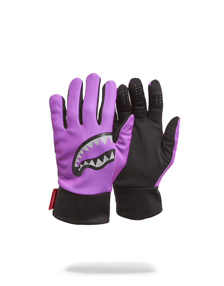 SPRAYGROUND® GLOVES PURPLE 3M SHARK MOUTH GLOVES