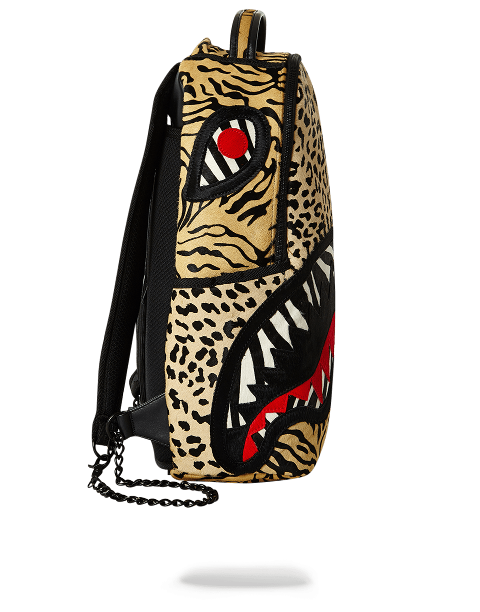 SPRAYGROUND® BACKPACK SAFARI SHARK (PONY HAIR/LEATHER) LIMITED TO 50 PCS