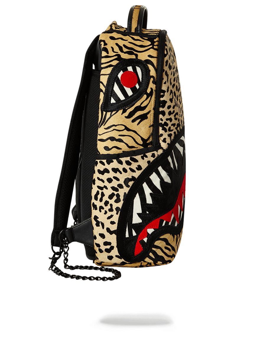 SPRAYGROUND® BACKPACK SAFARI SHARK (PONY HAIR/LEATHER) LIMITED TO 50 PCS